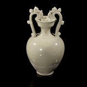 Glazed ceramic vase “Two dragons”, Tang style