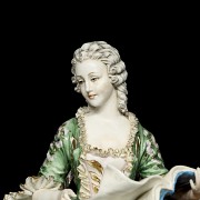 Italian porcelain ‘Madame Pompador’, 20th century