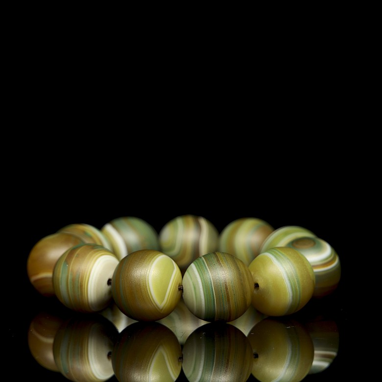 Agate bead bracelet, Qing dynasty - 6