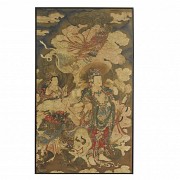 Chinese painting “Avalokiteśvara and his celestial court”, Qing dynasty