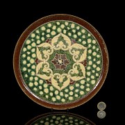 Sancai glazed ceramic dish, Tang dynasty