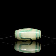 Jade ‘Dzi’ bead with turquoise, Tang dynasty