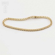 18k Gold Bracelet with Fancy Diamonds