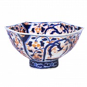 Imari porcelain bowl and plate, Japan