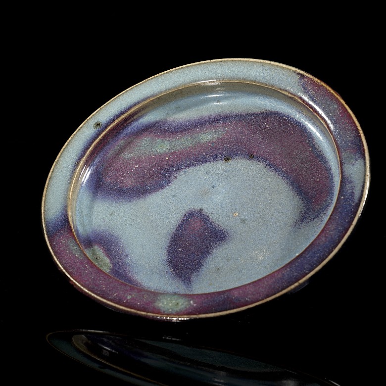 Junyao glazed earthenware dish, Song dynasty