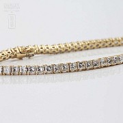 Gold and diamond Rivier bracelet 4.60cts.