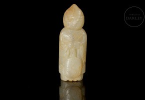 Carved jade figurine ‘Character’, Qing dynasty