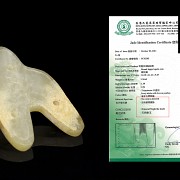 Carved jade pendant, Han dynasty