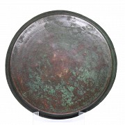 Large copper offering tray, Indonesia