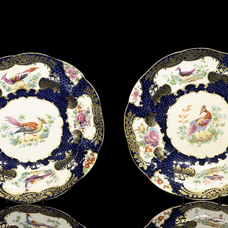 Booth Porcelain, Silicon China, ‘Pheasants’ 20th century - 3