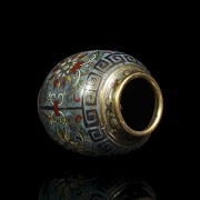 Small cloisonné enamel vessel, Qing dynasty