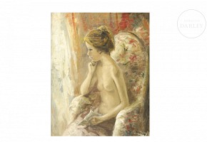 Royo ‘Seated young woman’, 20th century