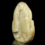 Jade in the shape of a carved mountain, 20th century