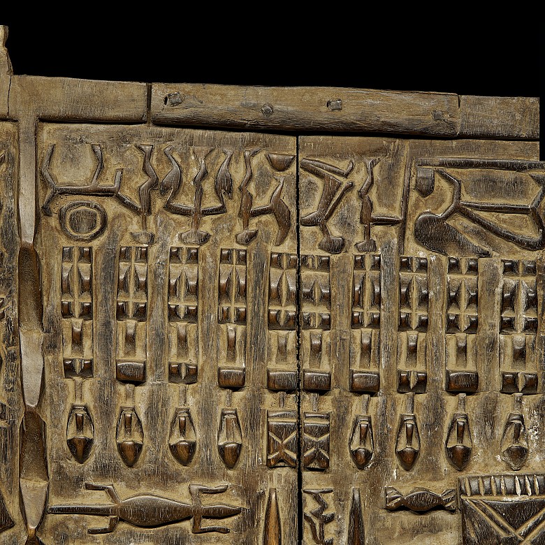 Dogon wooden door, Mali, 20th century