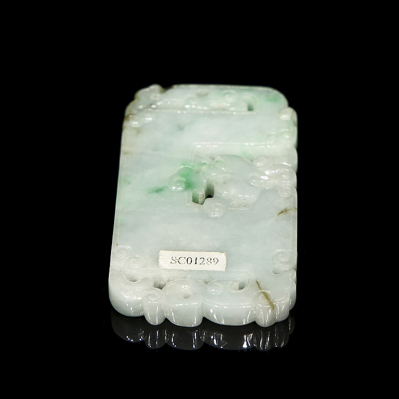 Natural jadeite ‘Phoenix’ plaque, Qing dynasty - 6