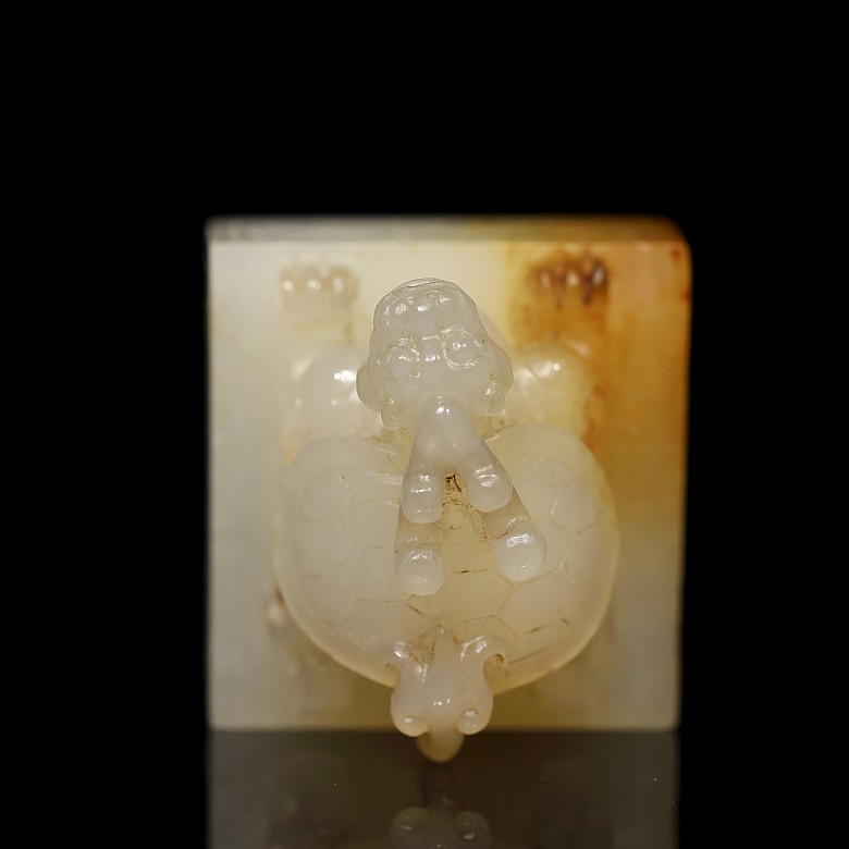 Jade seal with tortoise, Western Han Dynasty