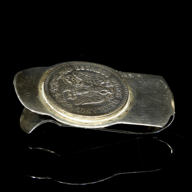 Silver money clip, 20th century