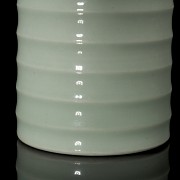 Celadon-glazed ‘Bamboo’ brush pot, Qing Dynasty