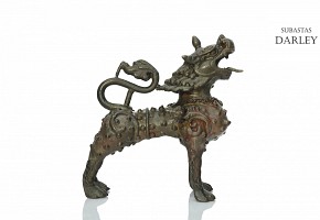 Bronze guardian lion, Nepal, 19th century