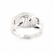 Ring in 18k white gold and diamonds.