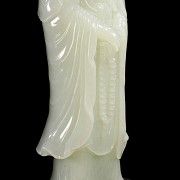 Hetian white jade guanyin, Qing dynasty