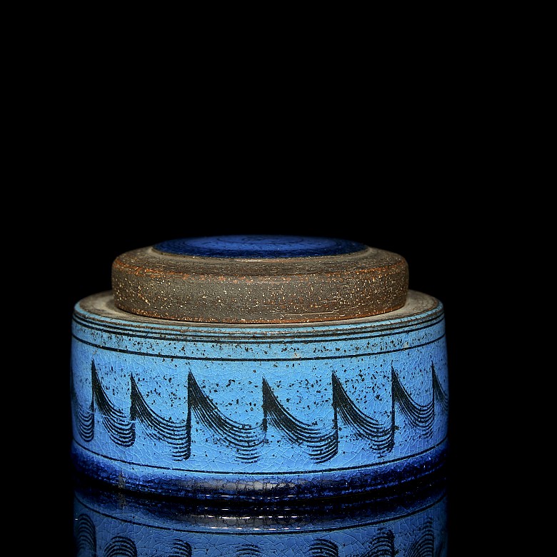 Nils Kähler (1906-1979) Blue vessel, 20th century - 2