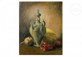 Juan Guillem Satorre (20th century) ‘Still life with a jug’