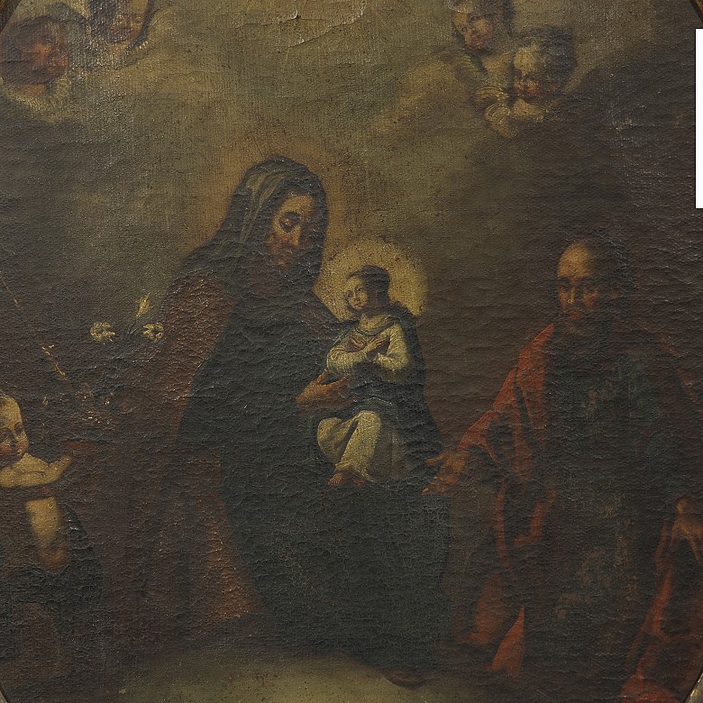 Spanish School XVIII century “ Holy Family” - 4