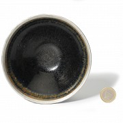 Glazed ware bowl with a silver rim, Song dynasty