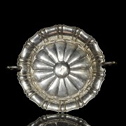 Spanish silver fruit bowl ‘Cherubs’, 20th century