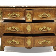 Louis XV wooden chest of drawers, Pierre Migeon style, 18th century - 13