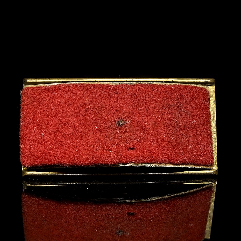 Cloisonné ink blotter, 20th century