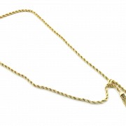 18k yellow gold choker