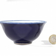 Porcelain-glazed bowl ‘Characters’, Qing dynasty