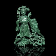 Carved malachite figure ‘Lady’, 20th century - 6