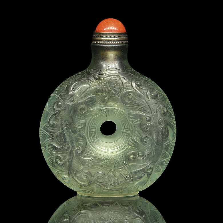 Glass snuff bottle “Dragons”