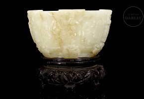 Jade bowl ‘Twelve Signs of the Zodiac’, Qing dynasty