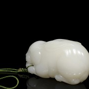 Colgante de jade blanco 