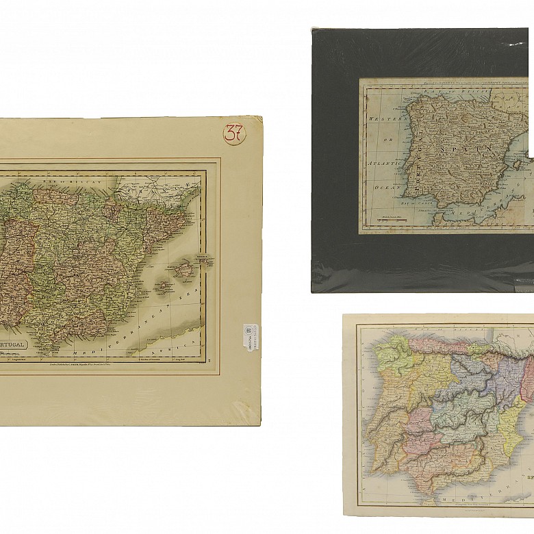 Set of English maps of the 