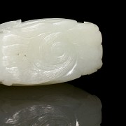 Carved jade figurine ‘Duck and Lotus’, Qing dynasty