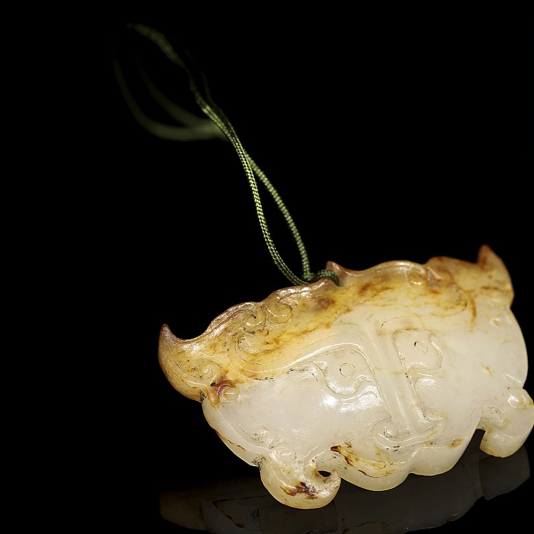 White jade mask, Eastern Han dynasty