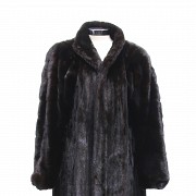 Black mink coat, Yves Saint Laurent Fourrures.