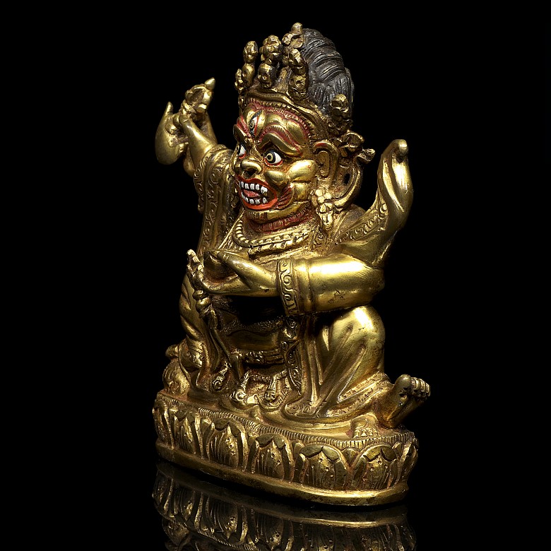 Gilt bronze Buddha, Qing dynasty