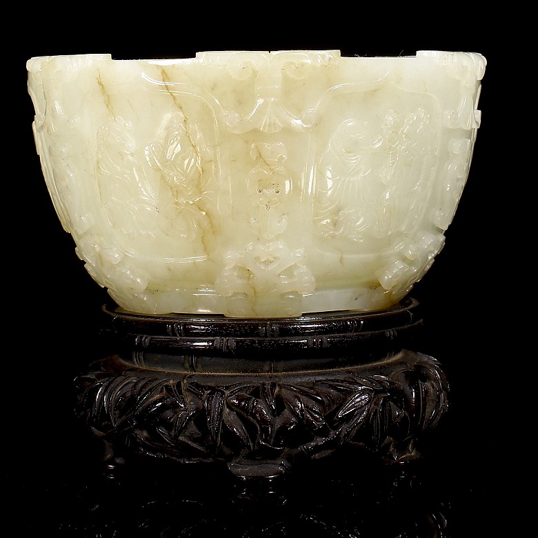 Jade bowl ‘Twelve Signs of the Zodiac’, Qing dynasty