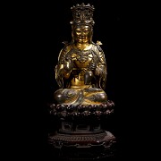 Buddha “Vairocana” of golden bronze, Ming dynasty