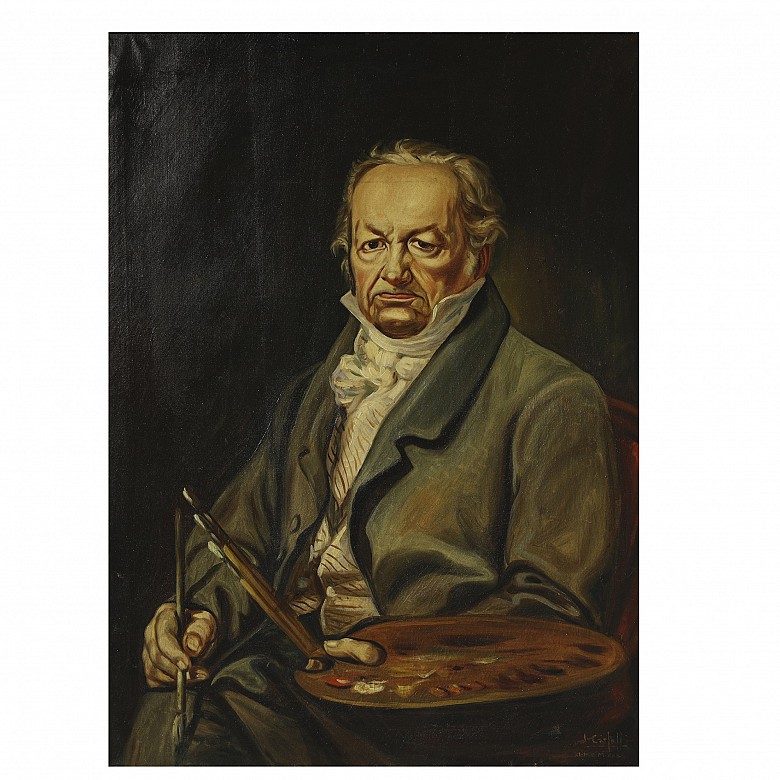 J. Castell “The painter Francisco of Goya”, 20th century