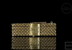 Bracelet with four chains in yellow gold