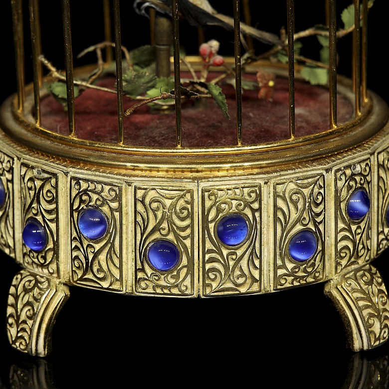 Birdcage with automaton songbird, 19th - 20th century