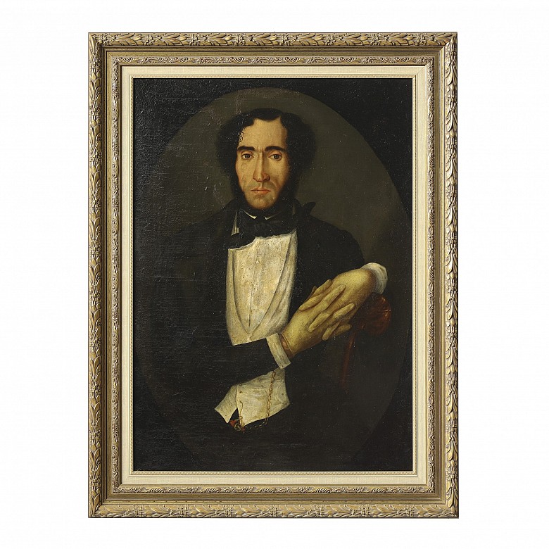 19th century Spanish School ‘Portrait of a gentleman’