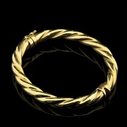 Brazalete de oro amarillo de 18 k